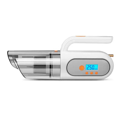 Compact 4-in-1 USB rechargeable car vacuum cleaner with digital display for efficient Nettoyage Complet